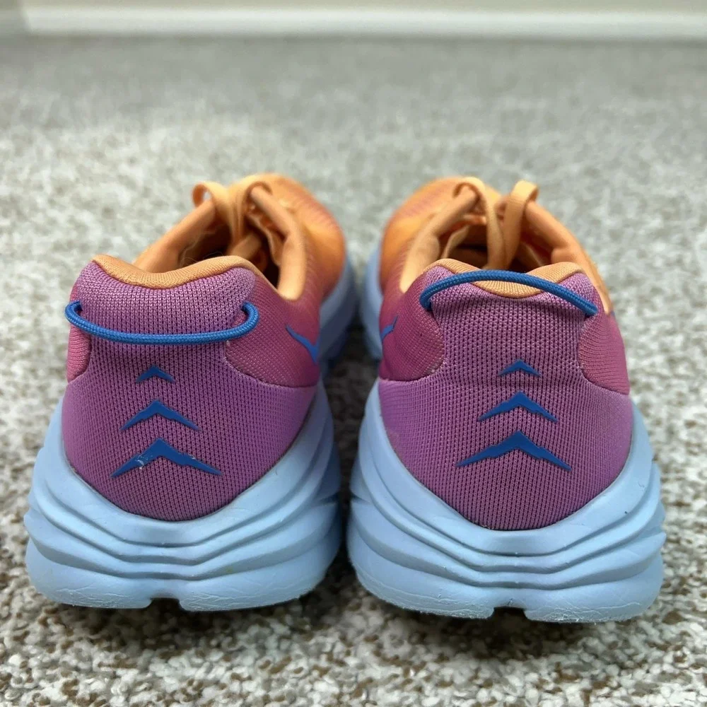 Hoka One One Shoes Womens Size 8 Rincon 3 Orange Running Sneakers Cushioned Gym